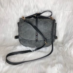 USED Steve Madden saddle bag in black wash